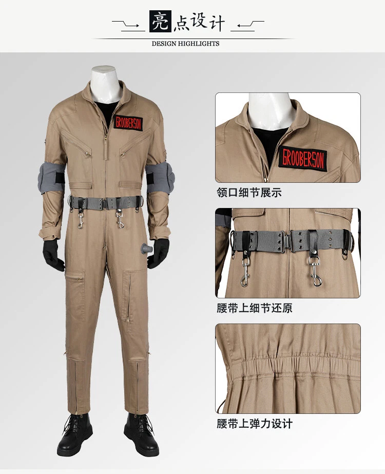 Cazafantasmas: Imperio Congelado Paul Rudd Disfraz Traje Hombre Mono Traje Foto 4 de 4