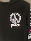 Justice “Peace” Long Sleeve Hooded Shirt size 14 — photo 2