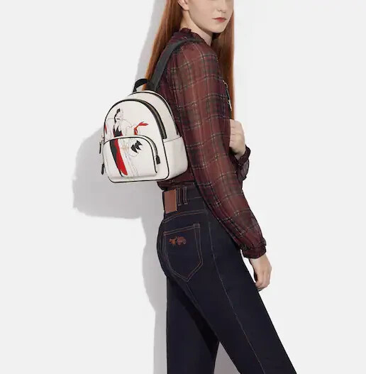 COPY - NWT Coach CC158 Disney X Coach Mini Court Backpack With Cruella Motif Ch… Coach CC158 Disney X Coach Mini Court Backpack With Cruella  main image 4