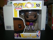 FUNKO POP NBA LEBRON JAMES PURPLE JERSEY FANATICS EXCLUSIVE VHTF--
