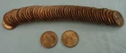 1946-S Lincoln Wheat Cent Penny Roll Uncirculated BU in Plastic Tube