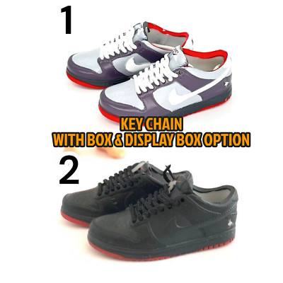 SB Dunk Low Mini Shoe Sneaker Key Chain, Bag Charm Collectible With Display Box