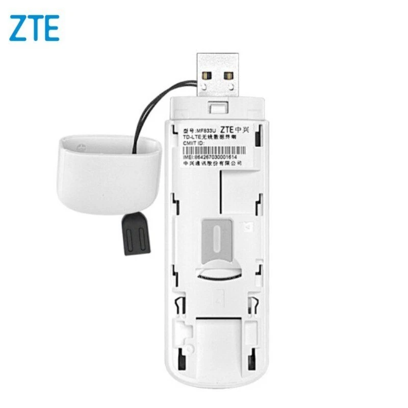 ZTE MF833V USB Dongle Adapter 150 Mbps Modem Mobile Broadband 4G an IoT Device - Image 3 of 4