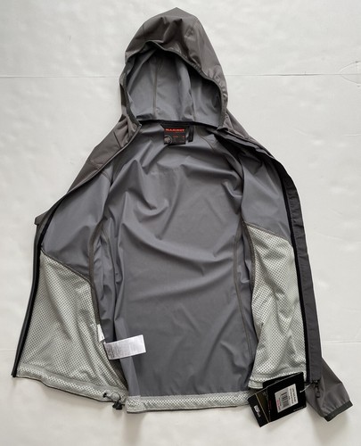 Mammut Womens Lemah Dark Titanium Hoodie Softshell Jacket Size Extra Small XS - Picture 6 of 10