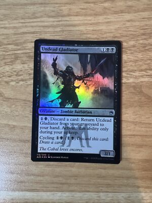MTG FOIL Undead Gladiator    Masters 25 Card # 112 NM