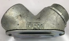 7-2001 EFCOR 2" THREADED PULL ELBOWS PLATED MALLEABLE IRON FEMALE TO BOX