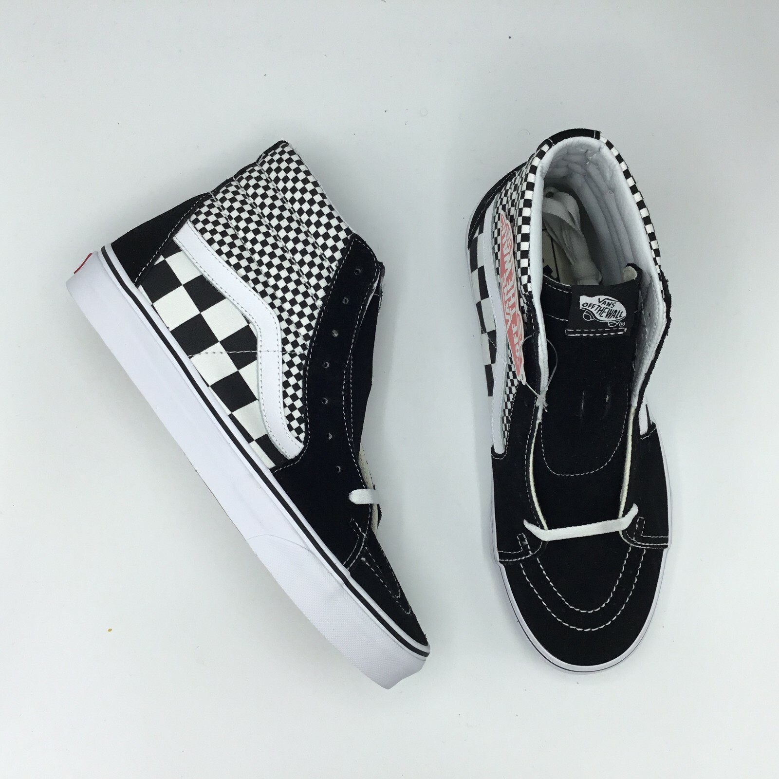 mixed checkered vans