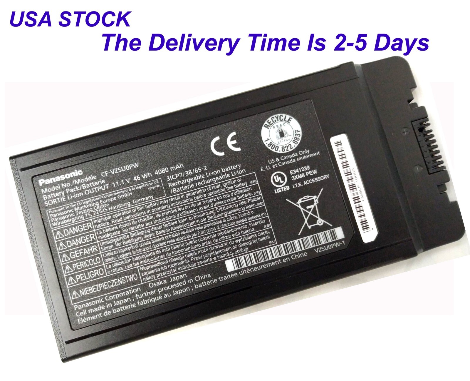 Genuine CFVZSU0PW CF54 CFVZSU0PR 46WH Battery for Panasonic