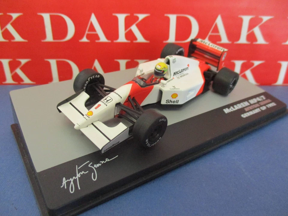 Die cast 1/43 Modellino Auto F1 McLaren MP4/7 Germany GP 1992 A. Senna - Immagine 2 di 4