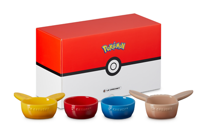 LE CREUSET Pokémon Mini Dish Set 4点（未開封） Le Creuset Pokemon Mini Dish (Pack of 4) [Official Japanese