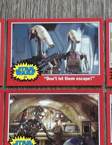 Star Wars Red Cards 2004 Topps Heritage Lot of 10 - Afbeelding 7 van 24