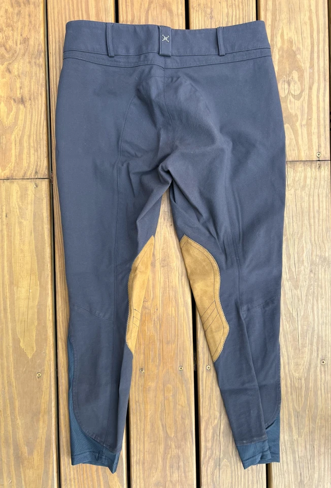 Tredstep Solo "Hunter Pro" Front Zip Breeches in Dark Grey (32R) - MSRP $169 - Image 2 of 4