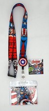  NEW Marvel: Captain America Lanyard with Zip Lock Card Holder