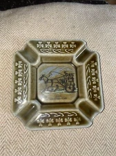 Vintage Irish Jaunting Car Ashtray Irish Porcelain Made In Ireland