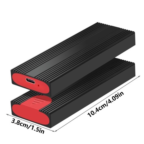 USB 3.2 2Gen 10Gbps Type C Aluminum Hard Drive Enclosure for NVMe Satas - Afbeelding 8 van 8