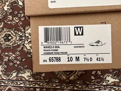 BNIB Clarks Wave 2.0 Sea Women's flip flops, Peach Combi, Pick