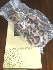 Michael Kors Faux-Fur Jet Set Leopard Slippers