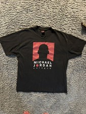 MICHAEL Air JORDAN COLOGNE (Vintage 1990s USA MADE Promo) ONE SIZE Black T-SHIRT