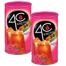 4C 35 QT Raspberry Iced Tea Mix 82.6 OZ - 2 PACK -FREE SHIPPING
