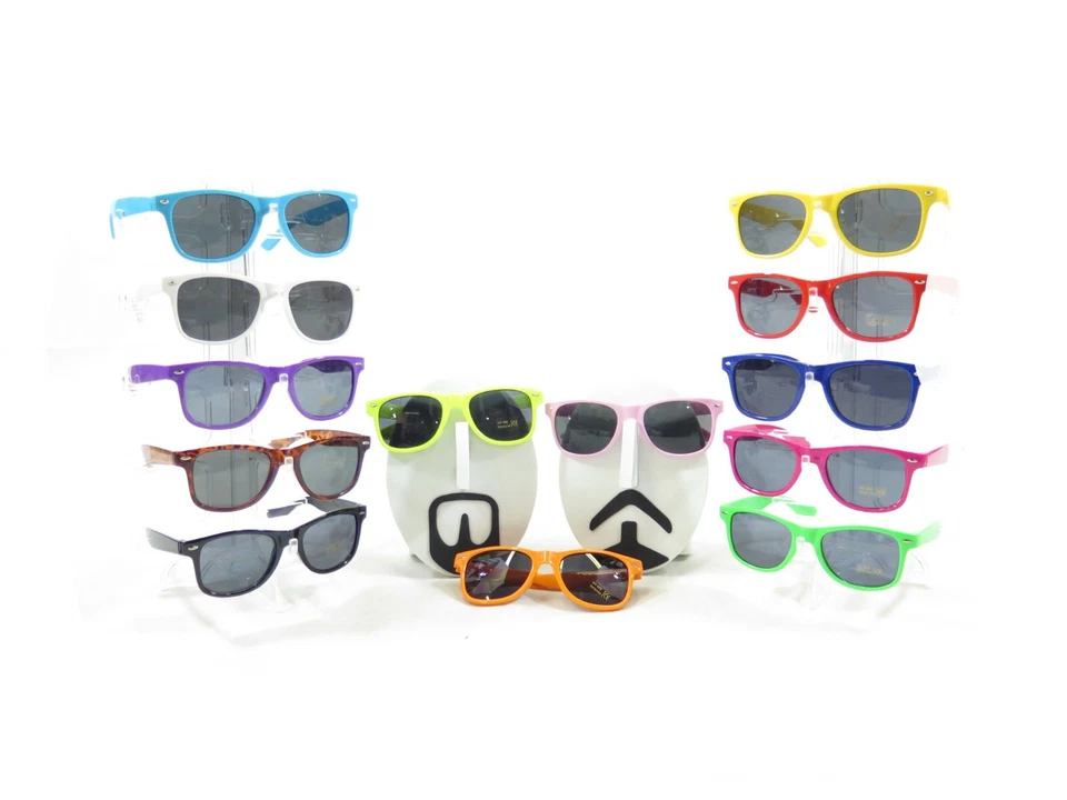 KIZRR UV400 Kids Boys Girls Classic Vintage Style 80's Retro Sunglasses!