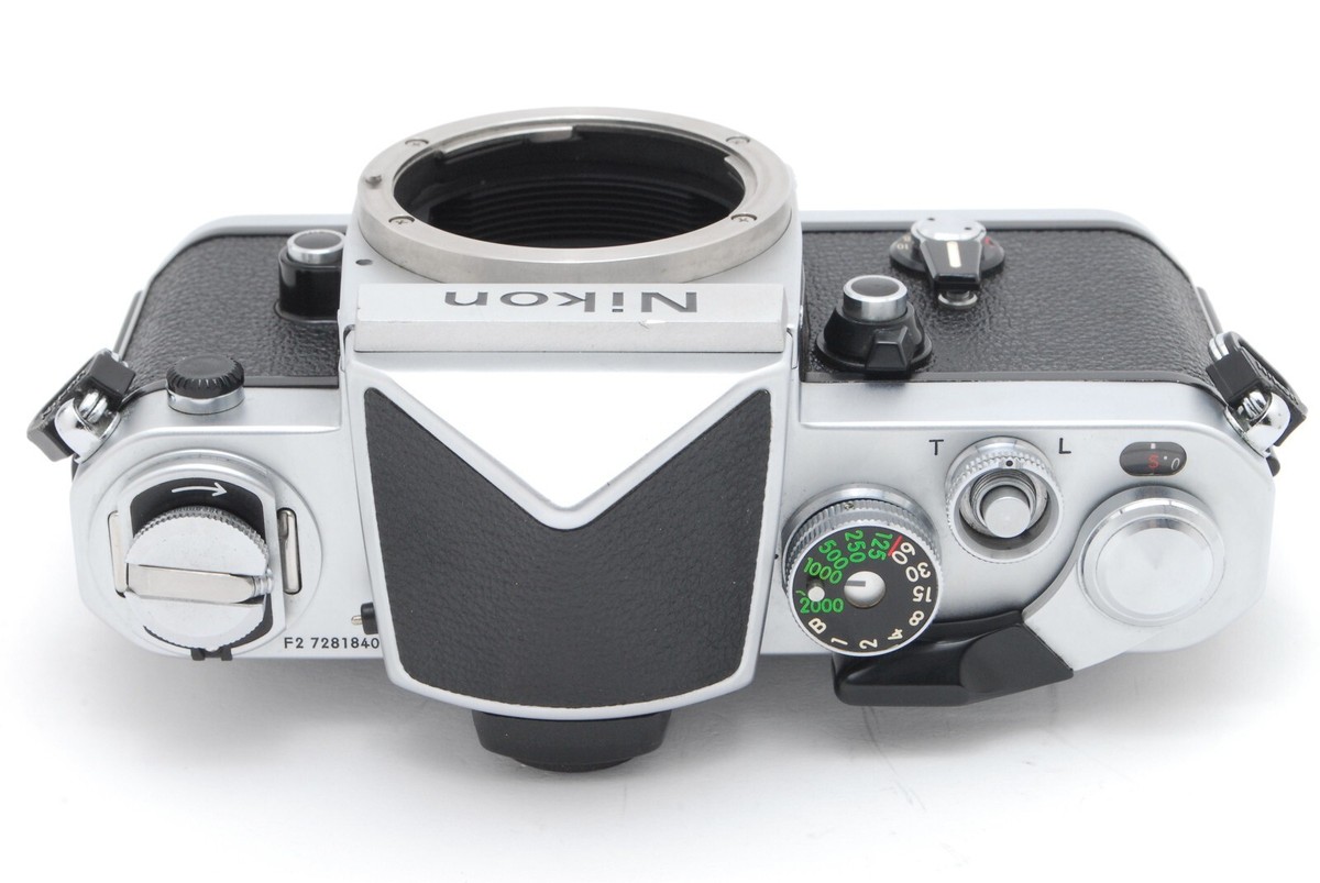N MINT+++】Nikon F2 Eye Level 35mm Silver Film Camera Body