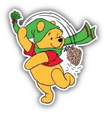 Winnie The Pooh Cartoon Sticker Bumper Decal - ''SIZES''