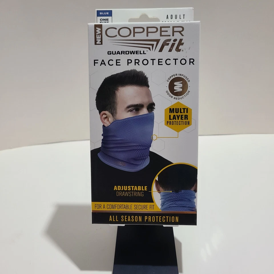 Protector facial de ajuste de cobre con protección multicapa de Guardwell. Foto 2 de 4