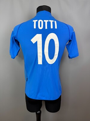 ITALY 2002 2004 TOTTI HOME SHIRT FOOTBALL SOCCER KAPPA JERSEY MENS