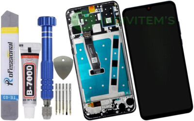 Für Huawei P30 Lite MAR-L21 Full LCD Touchscreen  Bildschirm + Rahmen