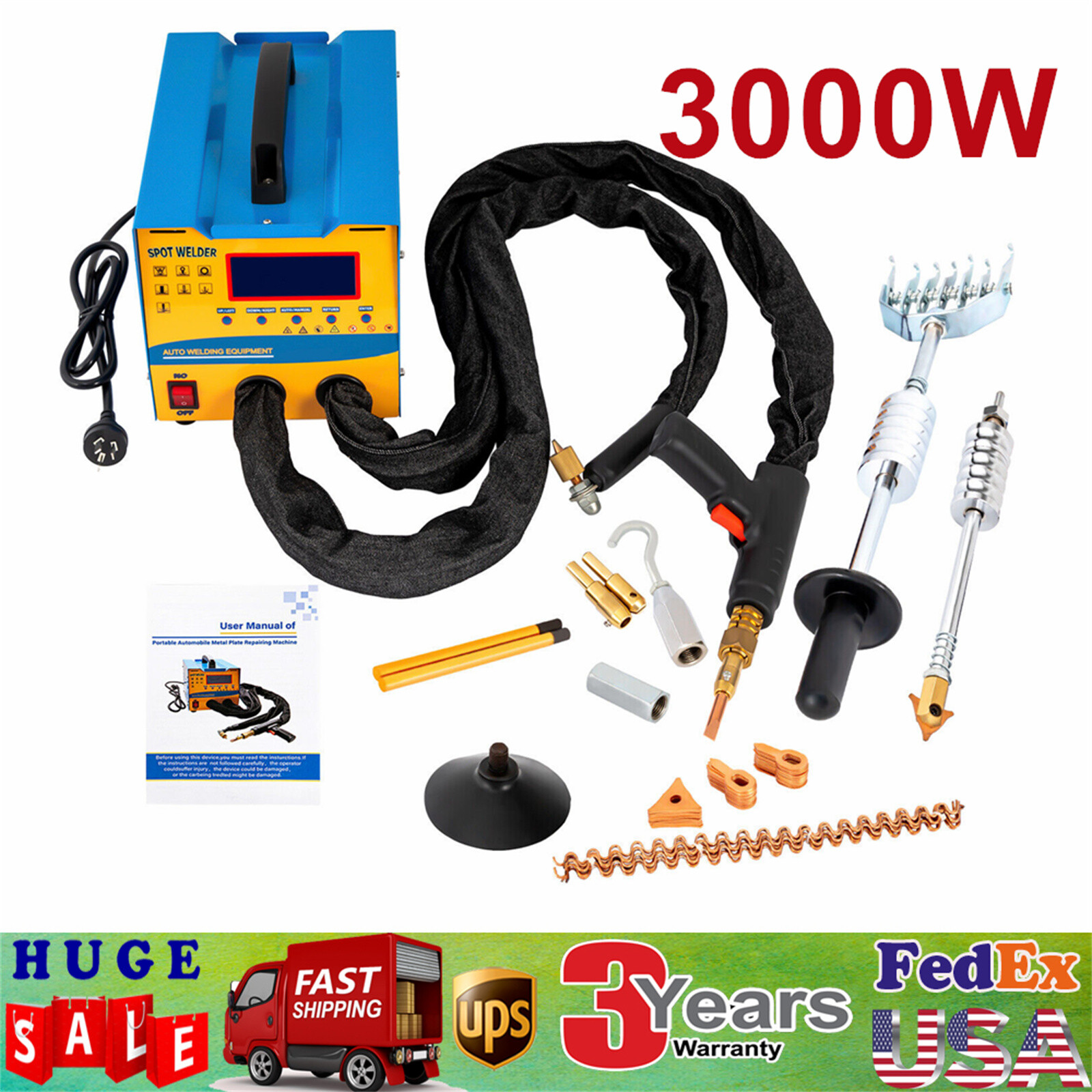 Spot Welder Dent Puller 3KW Stud Welder Dent Repair Kit 7 Models Spot Welding?? eBay