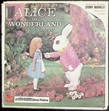 Alice In Wonderland 3d View-Master 3 Reel Packet - 21 Full Color 3d Images