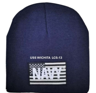 USS WICHITA  LCS-13 *SKULL CAP/HAT EMBROIDERED. NAVY OFFICIAL LICENSE