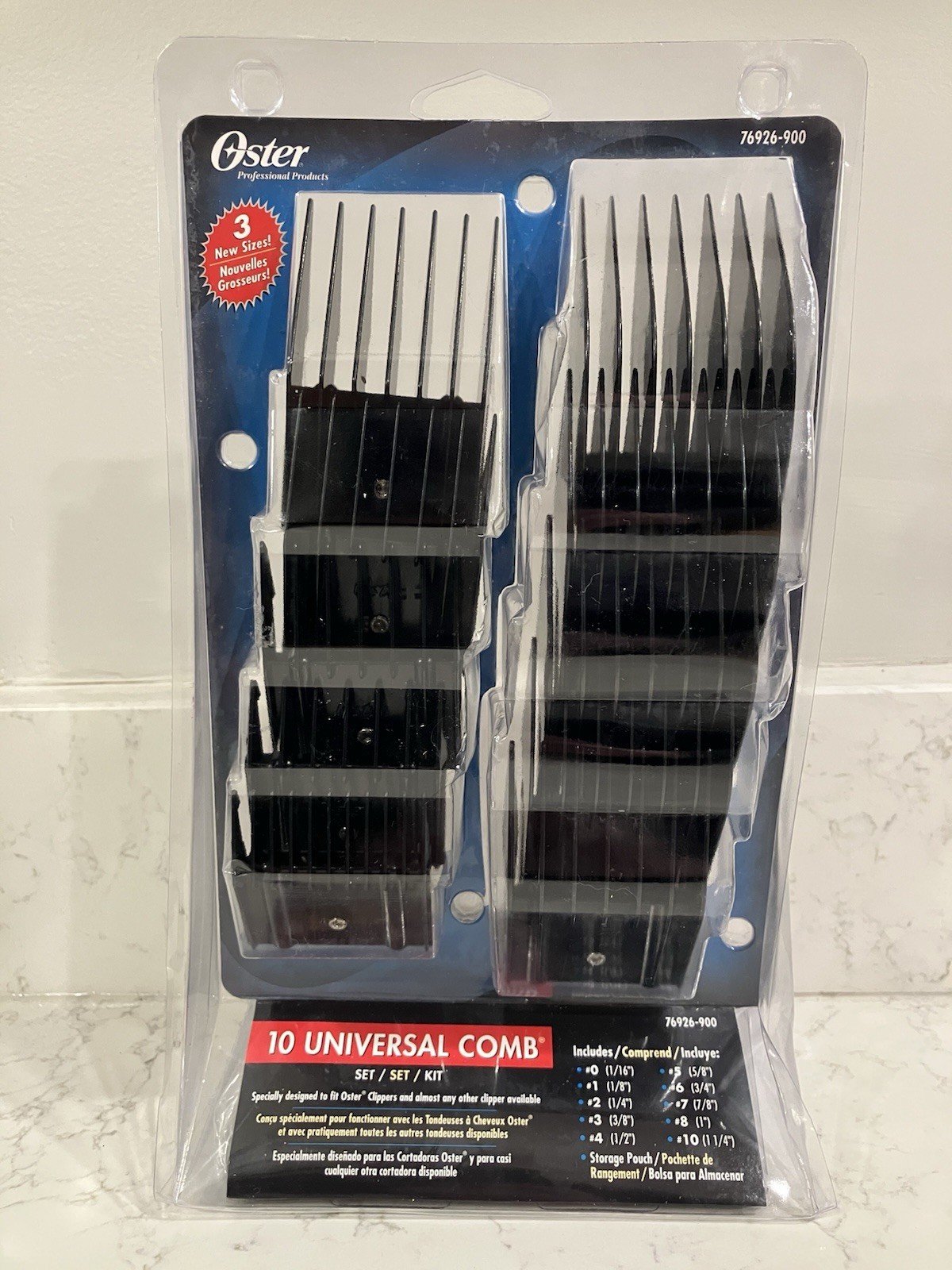 Oster Professional Universal 10 Comb Set Attachment Kit + Pouch 76926-900