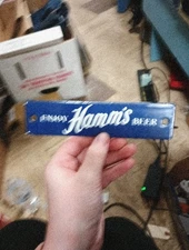 Porcelain Enjoy Hamms Beer Crate Tag