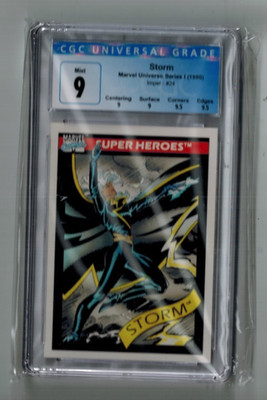 Storm  Marvel Universe Series 1 (1990) Impel #24 CGC 9