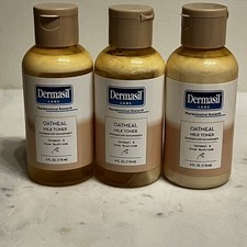 3 Dermasil Oatmeal Milk Toner 4oz-Renew Soothe New Gentle Skincare Toner