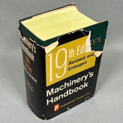 Machinery s Handbook 19th Edition 1971 Oberg Jones Thumb Indexed Machinist Book