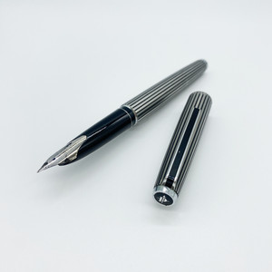 Pilot Custom Fine Nib 18K Gold Stripe Tatejima K-600SS Vintage Fountain Pen