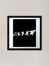 Snowboard Evolution Framed Art Prin Framed Wall Art Poster Canvas Print Picture