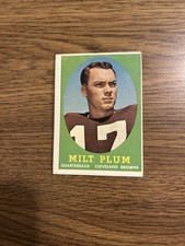 1958 Topps - Milt Plum #5 (RC)