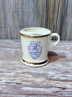 Occupational Shaving Mug Cuyahoga Title Indian Chief Arrowhead
