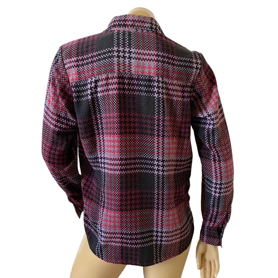 Camisa BLANCA STAG Mujer Talla Pequeña (4/6) Manga Larga Botón Cuello Frontal Foto 4 de 4