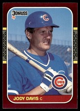 1987 Donruss Opening Day Jody Davis Chicago Cubs #72