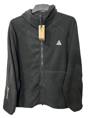 Nike ACG Polartec Wolf Tree Zip Black Hoodie Fleece HJ2460-010 Mens L Large NWT