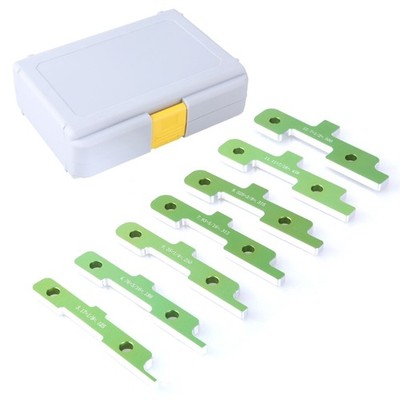 7pcs Router Table Setup Aluminum Woodworking Setup Block Height Gauge Tool