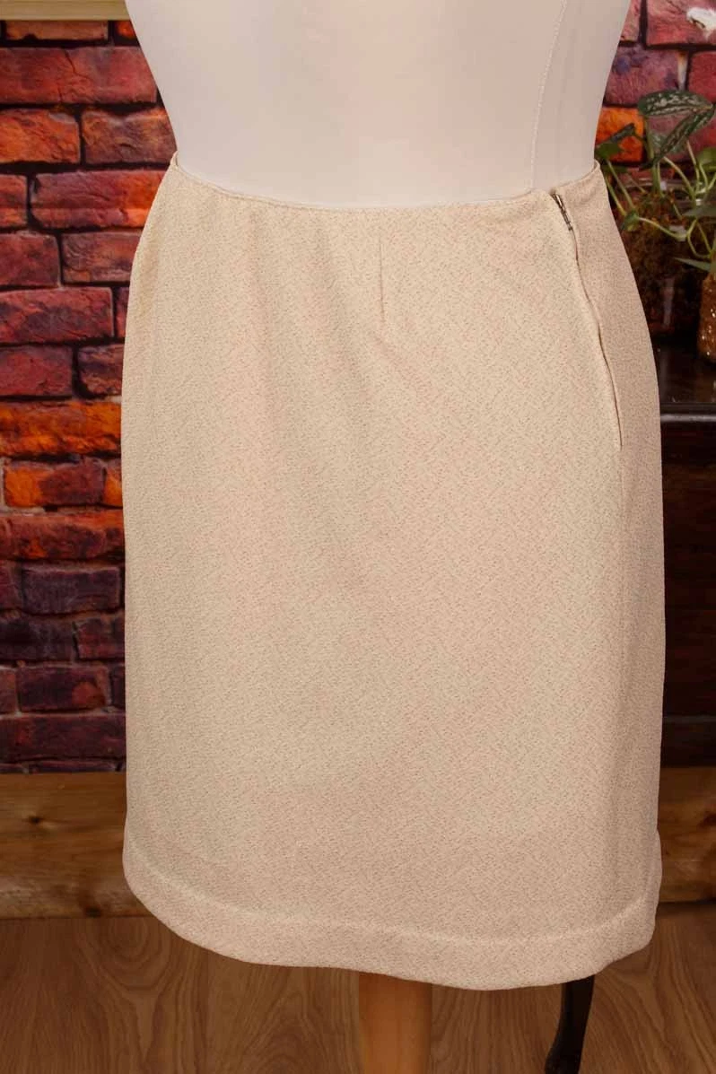 Jupe Vintage Neuve évasée Et Plissée Taille L (40/42) - Polyester - Pour Soirée Ou Cocktail
