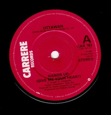 Ottawan - Hands Up (Give Me Your Heart), 7'', (Vinyl)