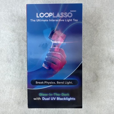 Loop Lasso Nano The Original Glow-in-The-Dark String Shooter Toy Bend Light USED