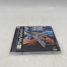 Top Gun Fire At Will PS1 PlayStation 1 Complete CIB + Reg Card Tested