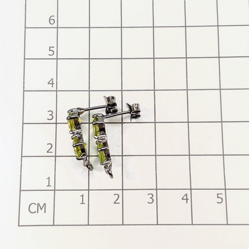 Women jewelry Natural Peridot Earrings 925 Sterling Silver /E126544 - Bild 3 von 8